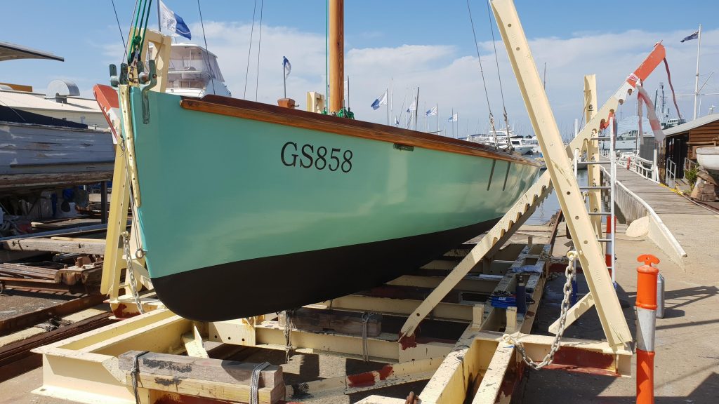 Couta Boat Eva - Blunt&#039;s Boatyard Williamstown, Victoria